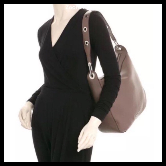 MICHAEL KORS Raven Large Shoulder Bag Dark Taupe - Picture 3 of 10